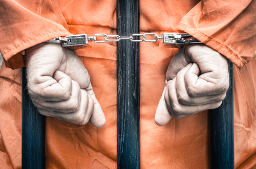 In prison