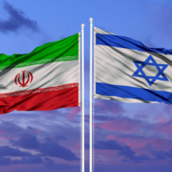 Iran, Israel Flags