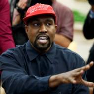 Kanye West during a meeting with then President Donald in 2018