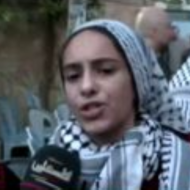 Palestinian child praising martyrdom