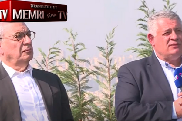 Lebanese politician Nawfal Daou and Lebanese economist Tawfiq Kasbar