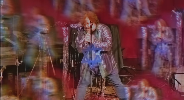 Jack Black performs at Dave Grohl's Chanukah concert
