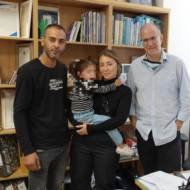 The toddler and her family