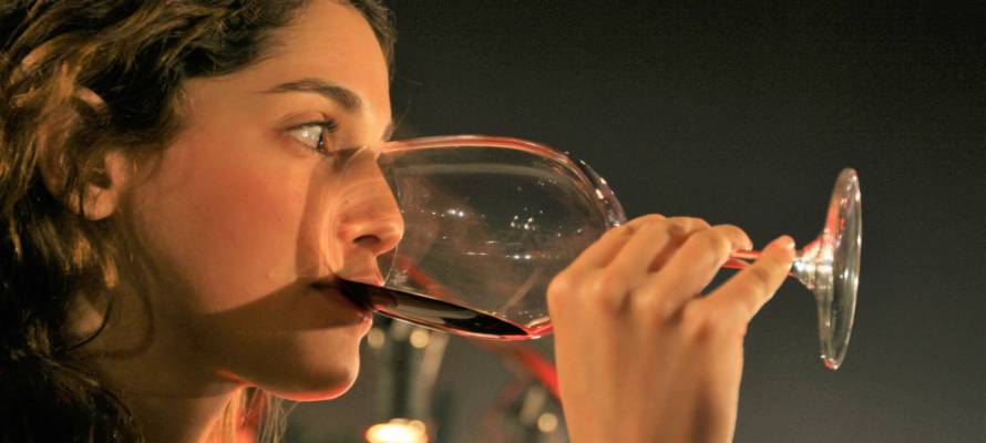 Tasting wine at the Israel Museum's annual wine festival