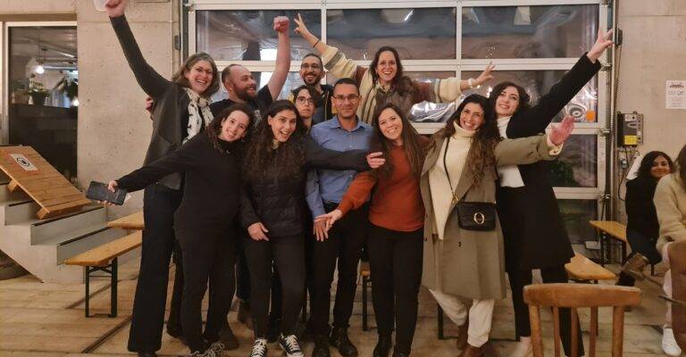 Group photo of the winning Technion students with their mentors