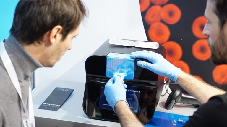 The OLO analyzer can give complete blood results in just 10 minutes