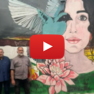 Mural of solidarity with Iranians
