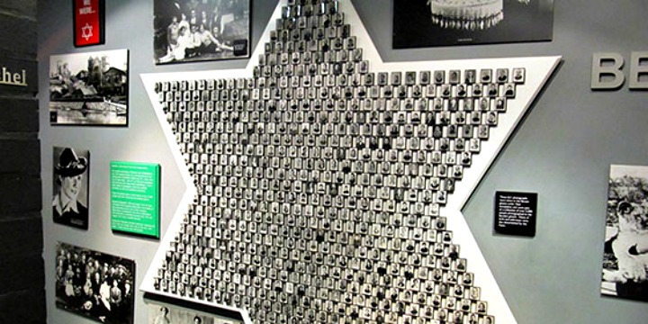 Part of an exhibit on the Holocaust supported by the International Holocaust Remembrance Association.