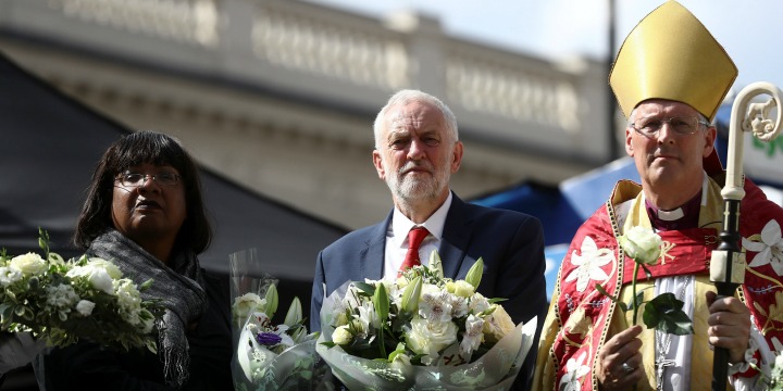 Corbyn and Dianne Abbott