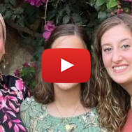 Lucy Dee and daughters Rina and Maya