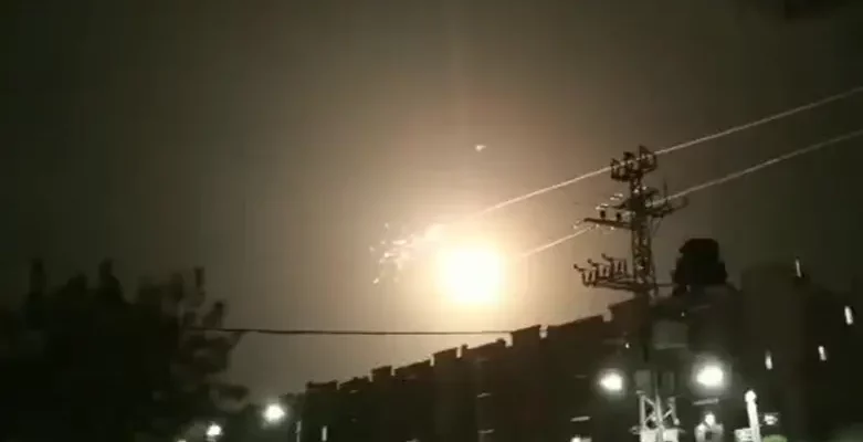 Iron Dome intercepting rocket