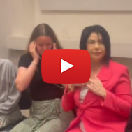 Dee family listening to Lucy's heart