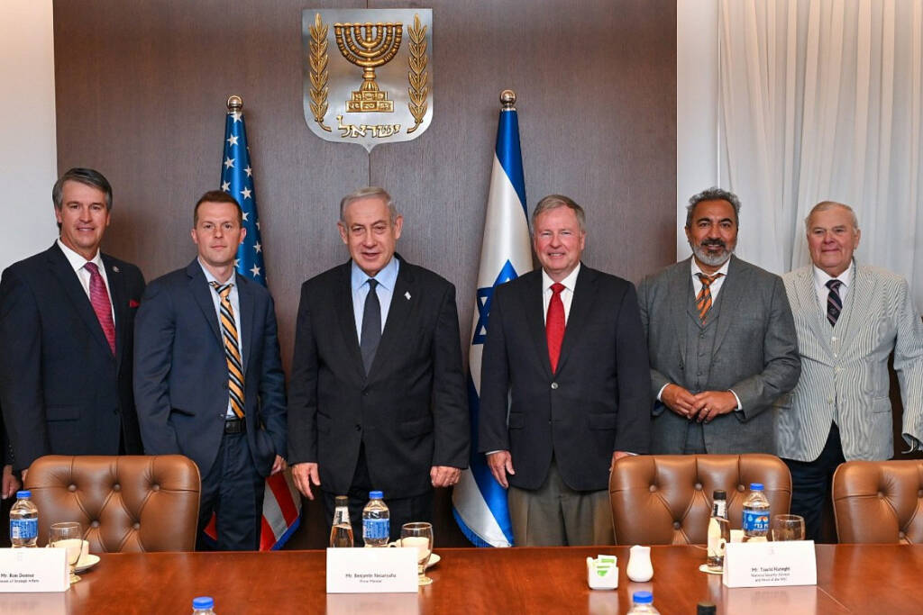 Netanyahu with congressional delegation