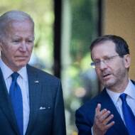 Joe Biden Isaac Herzog