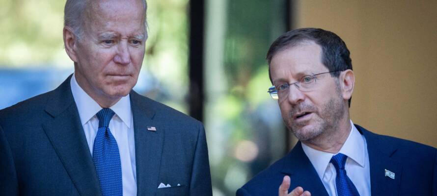 Joe Biden Isaac Herzog