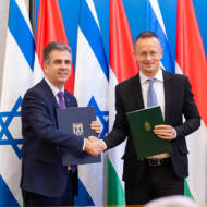 Eli Cohen with Hungarian Foreign Minister
