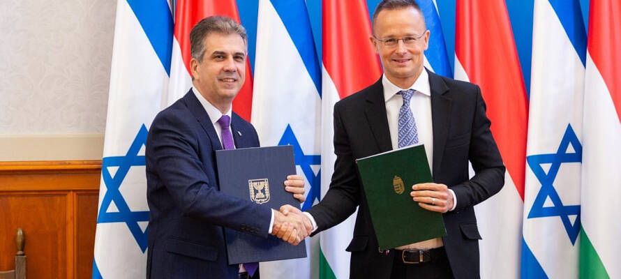Eli Cohen with Hungarian Foreign Minister