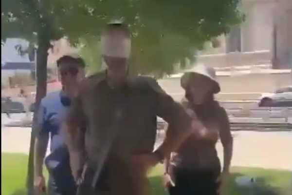 Parents surprising their lone soldier son