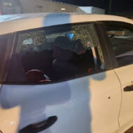 Car damaged in Huwara attack