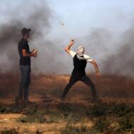 Riots Gaza border