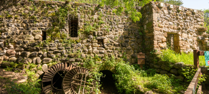 Ancient flour mill in Tel Dan