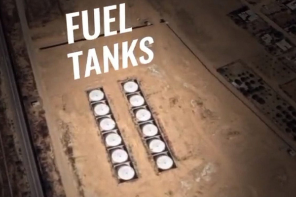 Fuel containers, Gaza