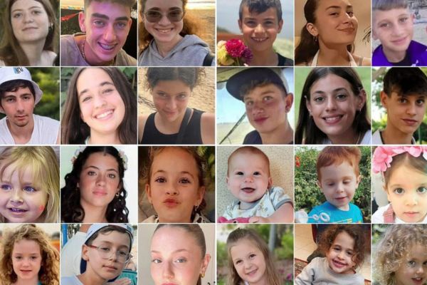 Children held hostage by Hamas