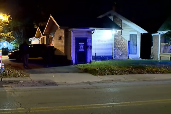 Ramming attack scene, Indianapolis