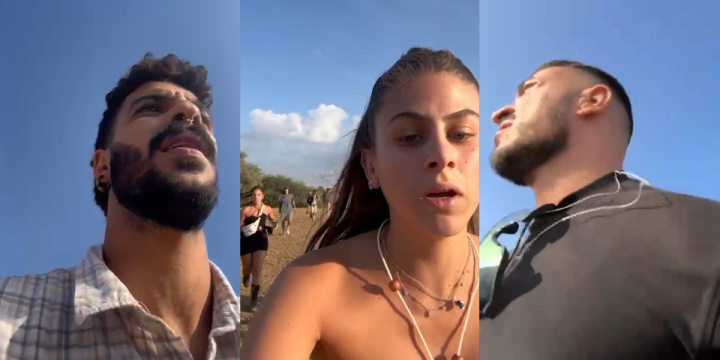 Partygoers at the Supernova Psy-Trance Festival
