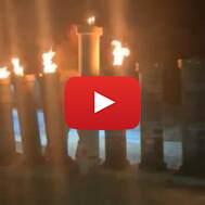 menorah in gaza