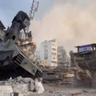 palestine square destruction