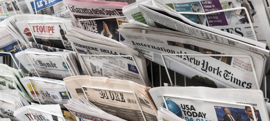 Newspaper stand