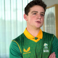 South African cricketer David Teeger.
