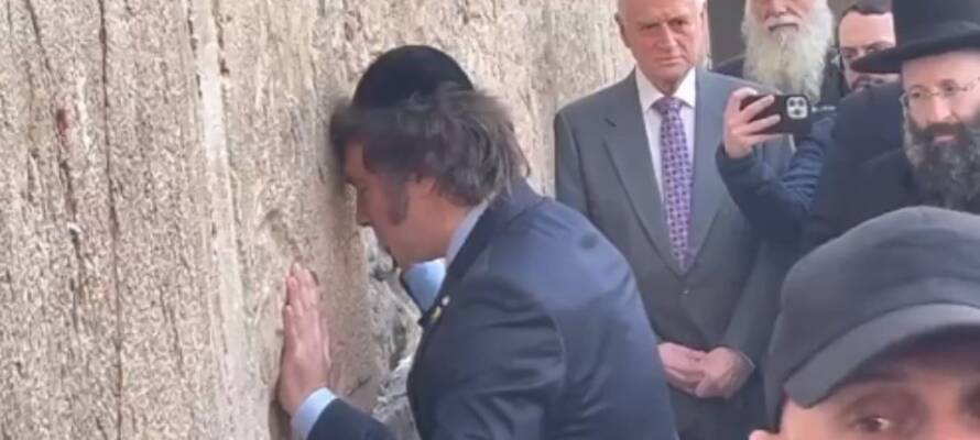 Javier Milei at the Western Wall