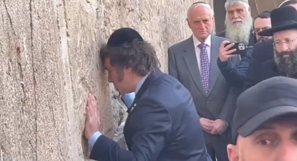 Javier Milei at the Western Wall