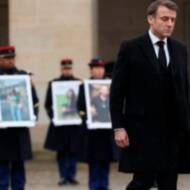 macron oct 7 tribute