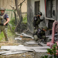 Hezbollah rocket impacts