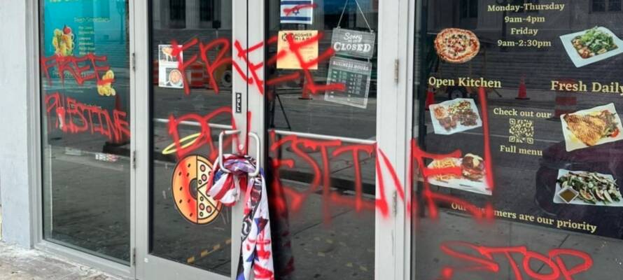 holy bagels vandalism