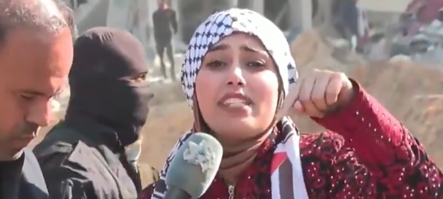 Gazan woman brags about 'guarding' hostages