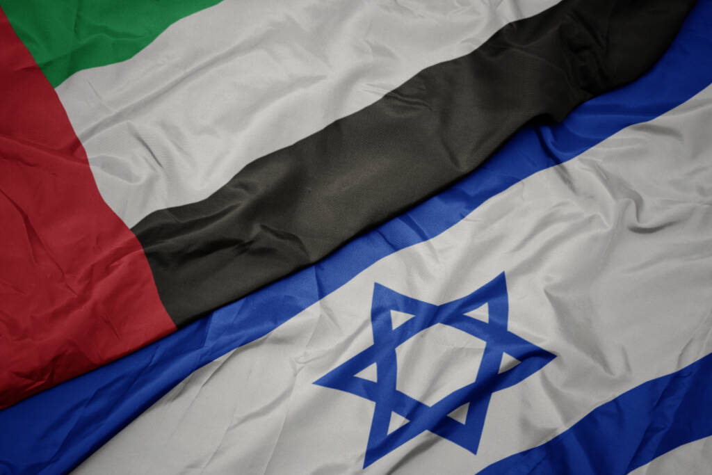 UAE and Israel flags