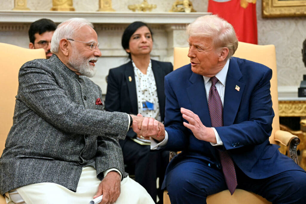 U.S. President Donald Trump hosts Indian Prime Minister Narendra Modi