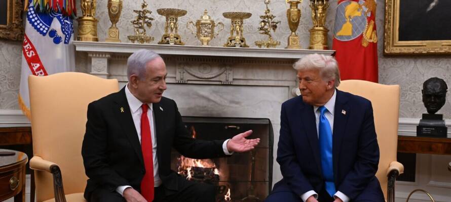 Netanyahu and Trump at White House