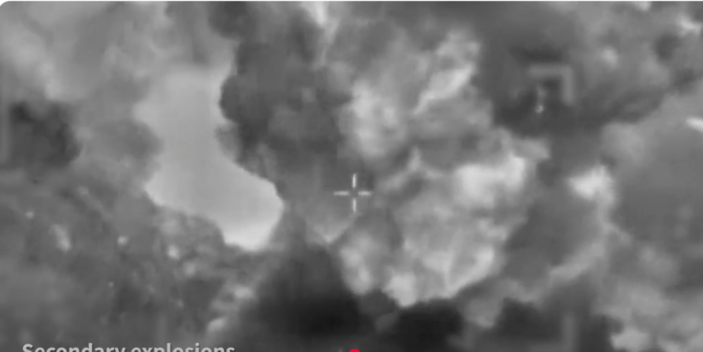 Israeli airstrike explodes Hamas weapon storehouse in Syria