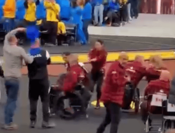 Disabled Israeli and Canadian veterans dance at Invictus Games, 2025 (Israelonline screenshot)
