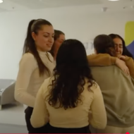 four released IDF lookouts reunite with Agam Berger (X screenshot)