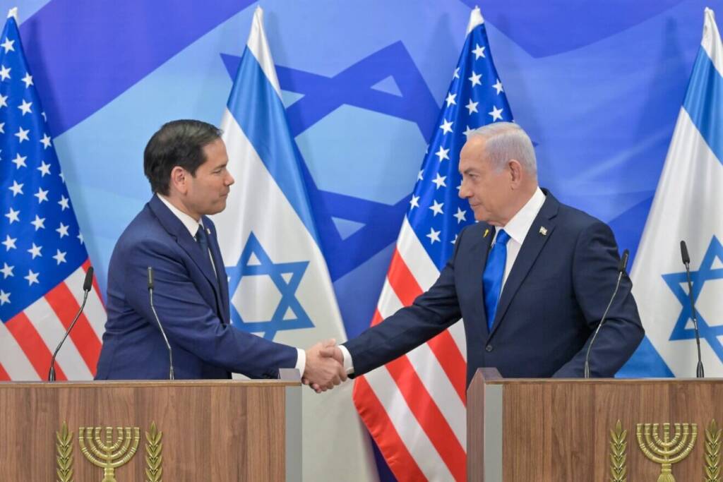 U.S. Secretary of State Marco Rubio and Israeli Prime Minister Benjamin Netanyahu