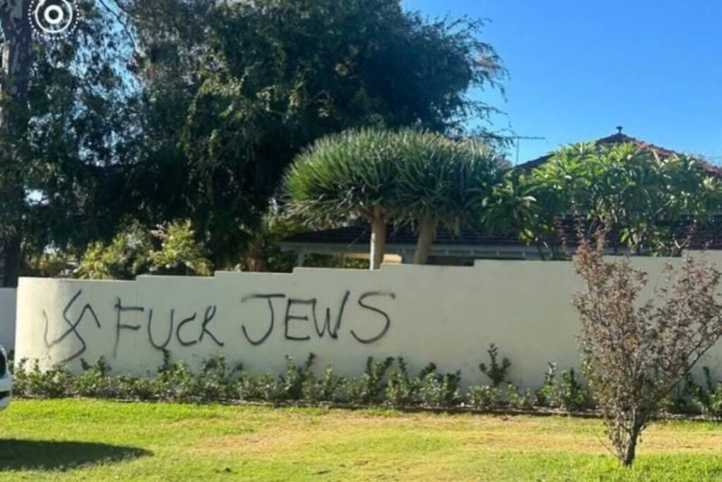 Antisemitic graffiti in Perth, Australia