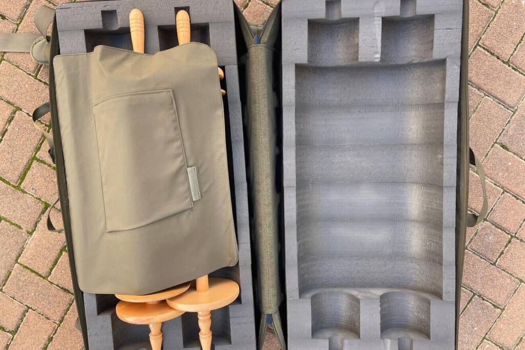 A military Torah scroll with portable holy ark and podium.