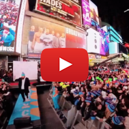 Jewish teens in Times Square