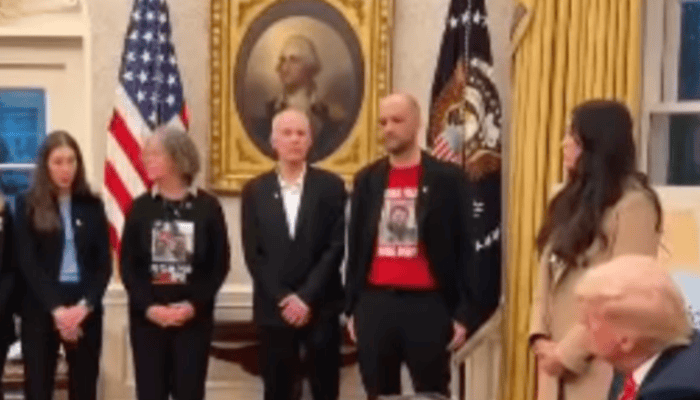 Trump meets with freed hostages.